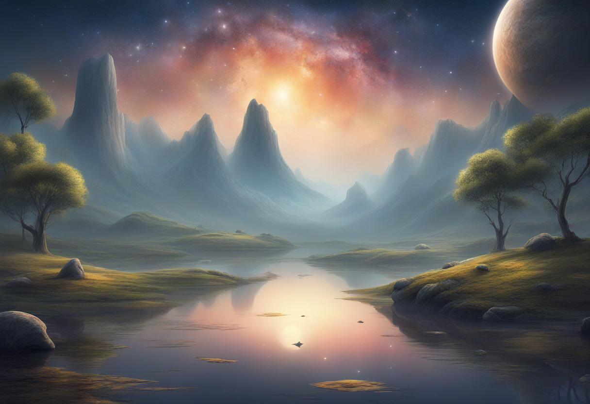 Peaceful Space Landscape